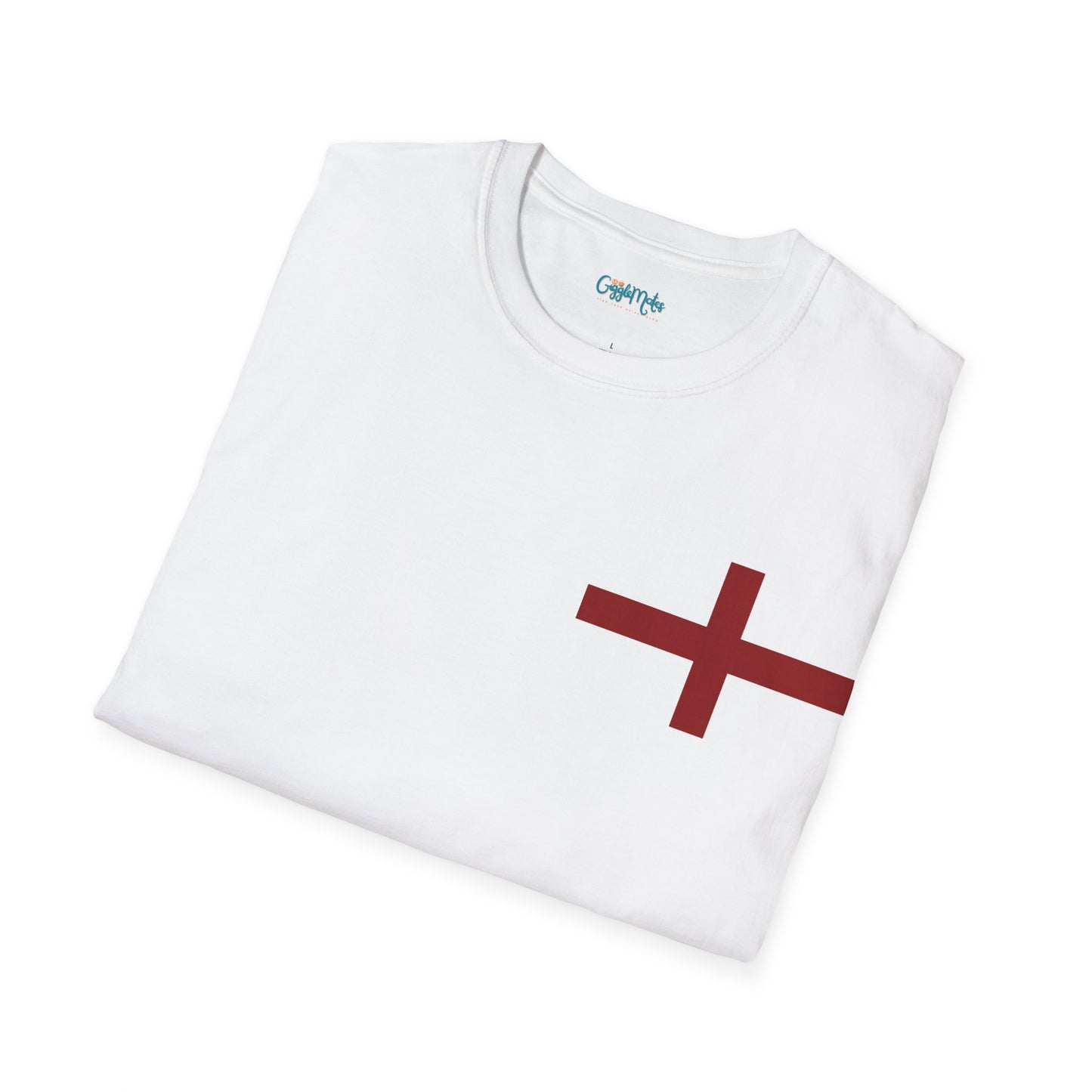 British Pride: Unisex T-Shirt with Bold Red Cross Design