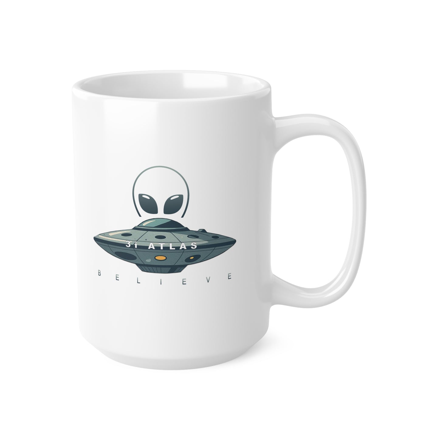 Alienware: White Coffee Mug, Believe 3i ATLAS edition