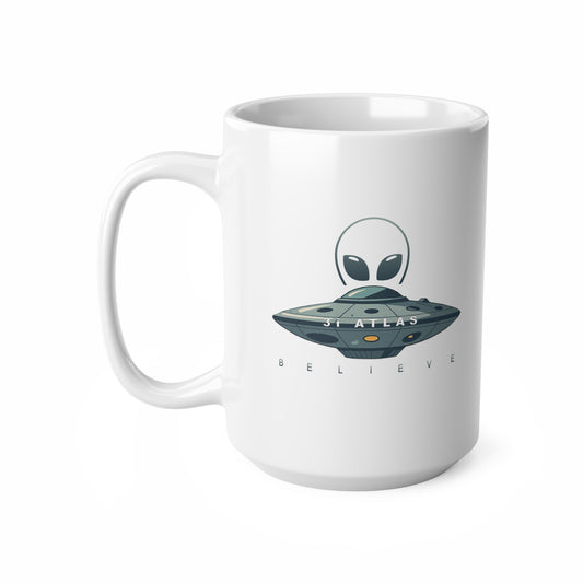 Alienware: White Coffee Mug, Believe 3i ATLAS edition