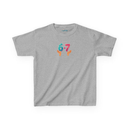 Gen Z: Kids Heavy Cotton Tee - Fun Crew 67 Design