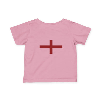 British Pride: Cute Infant Jersey Tee with Red Cross