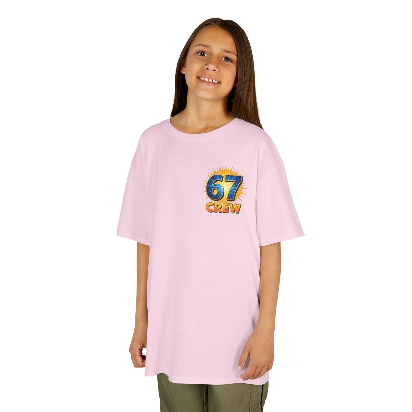 Gen Z: Kids Heavy Cotton Tee - Fun Crew 67 Design