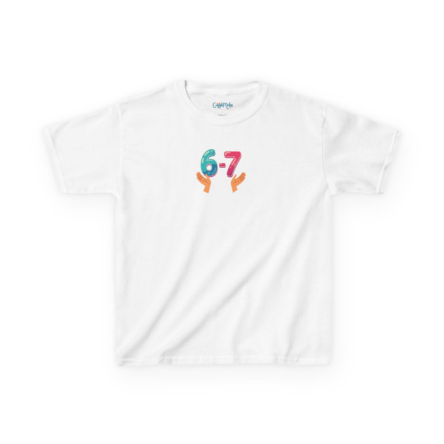 Gen Z: Kids Heavy Cotton Tee - Fun Crew 67 Design