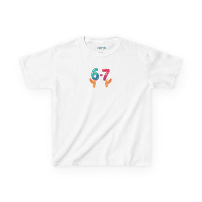 Gen Z: Kids Heavy Cotton Tee - Fun Crew 67 Design