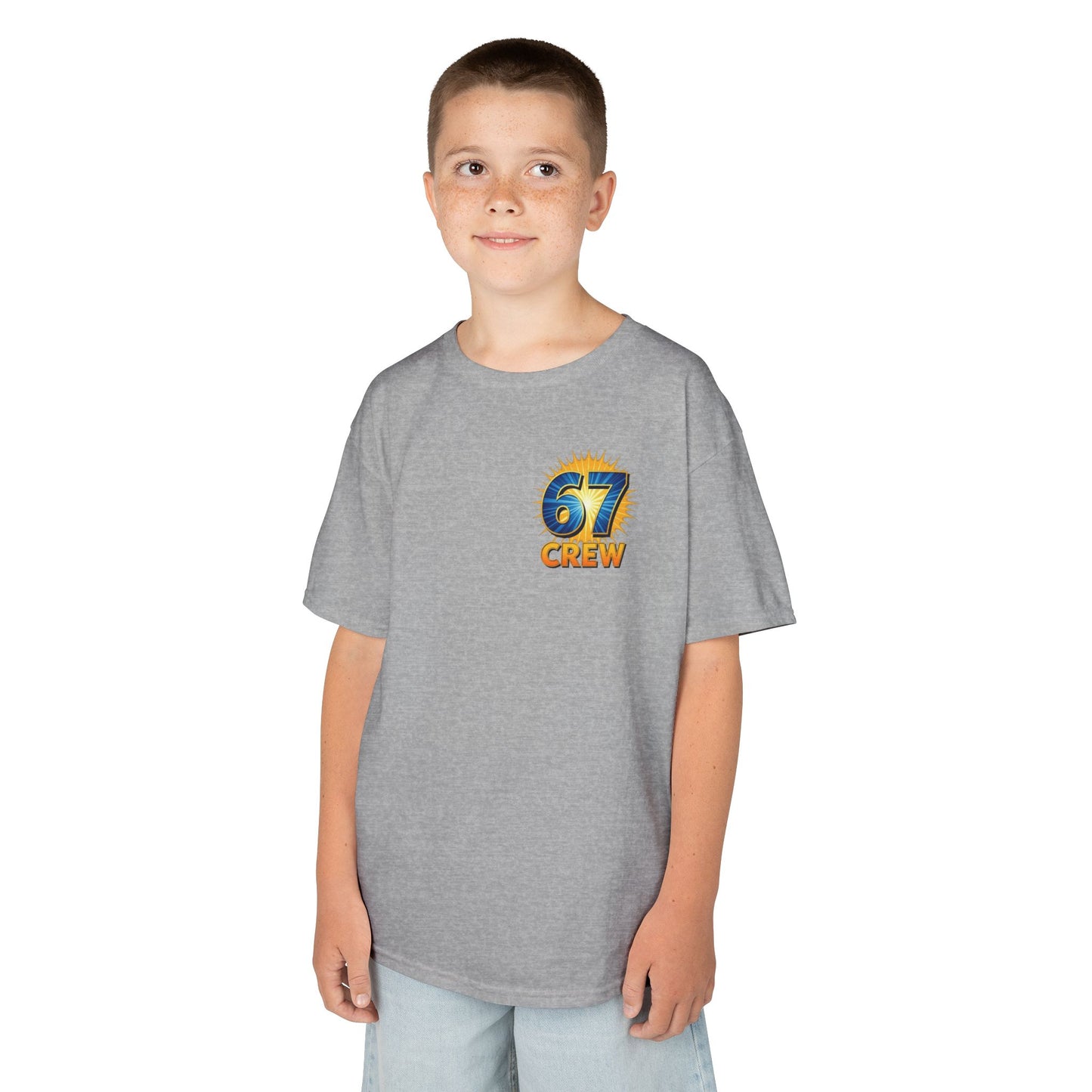 Gen Z: Kids Heavy Cotton Tee - Fun Crew 67 Design