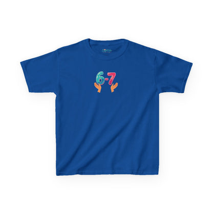 Gen Z: Kids Heavy Cotton Tee - Fun Crew 67 Design