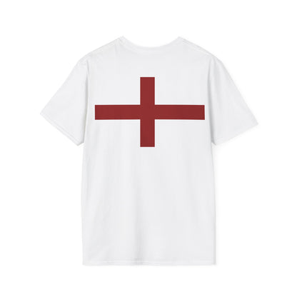 British Pride: Unisex T-Shirt with Bold Red Cross Design