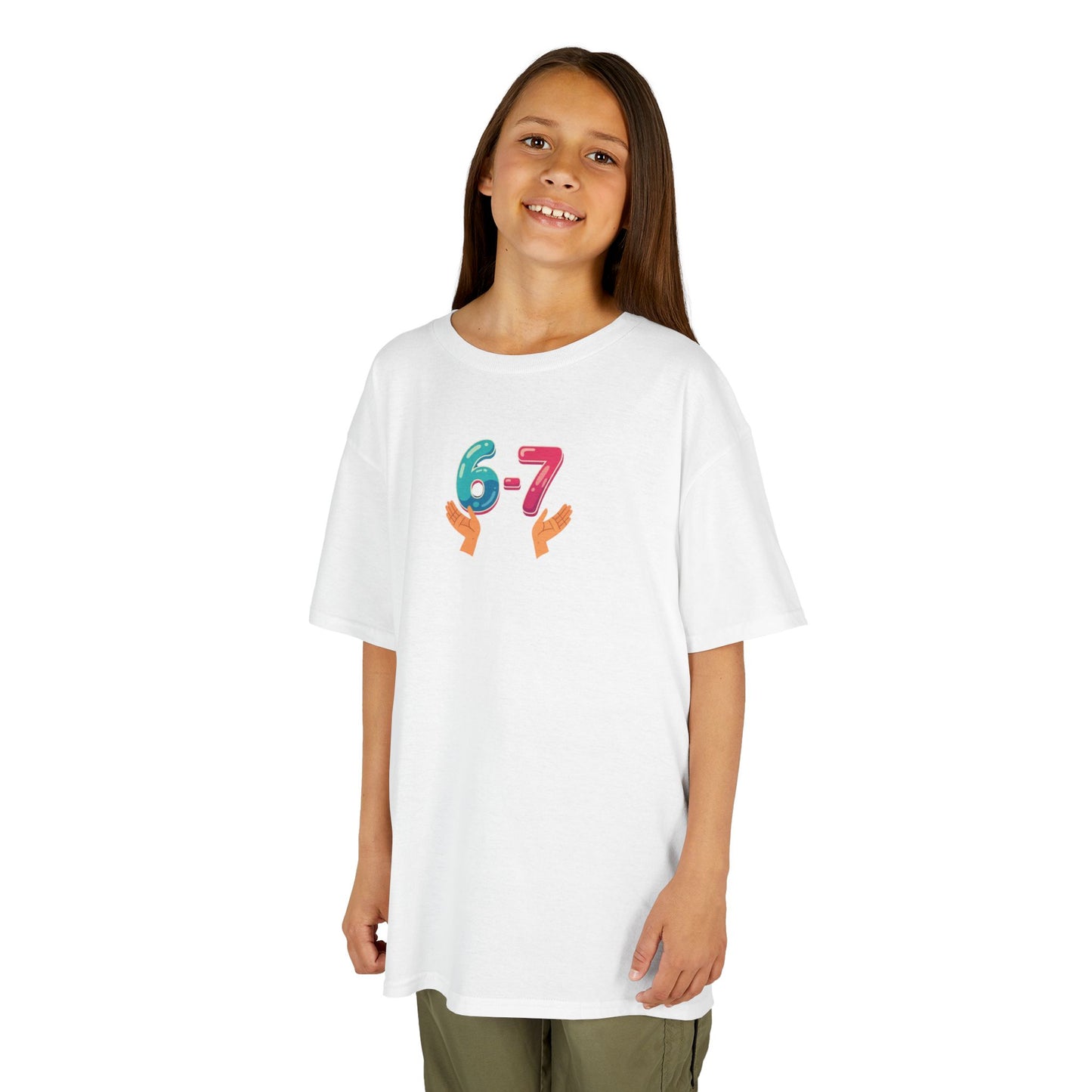 Gen Z: Kids Heavy Cotton Tee - Fun Crew 67 Design