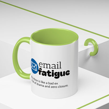 Email Fatigue Office Coffee Mug