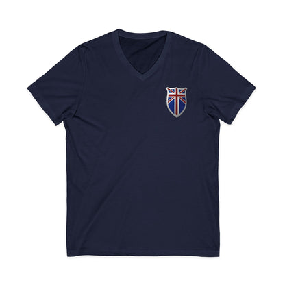 British Pride: Patriotic V-Neck T-Shirt, Union Jack Tee