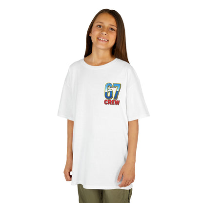 Gen Z: Kids Heavy Cotton Tee - Fun Crew 67 Design with hands