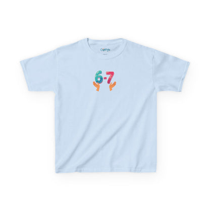 Gen Z: Kids Heavy Cotton Tee - Fun Crew 67 Design
