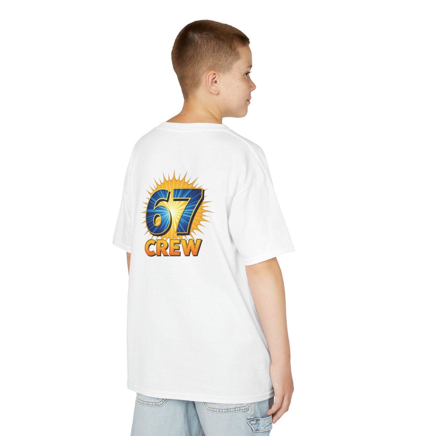 Gen Z: Kids Heavy Cotton Tee - Fun Crew 67 Design