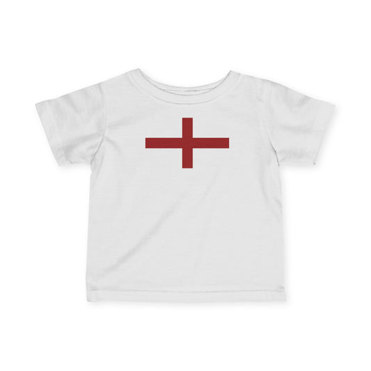 British Pride: Cute Infant Jersey Tee with Red Cross