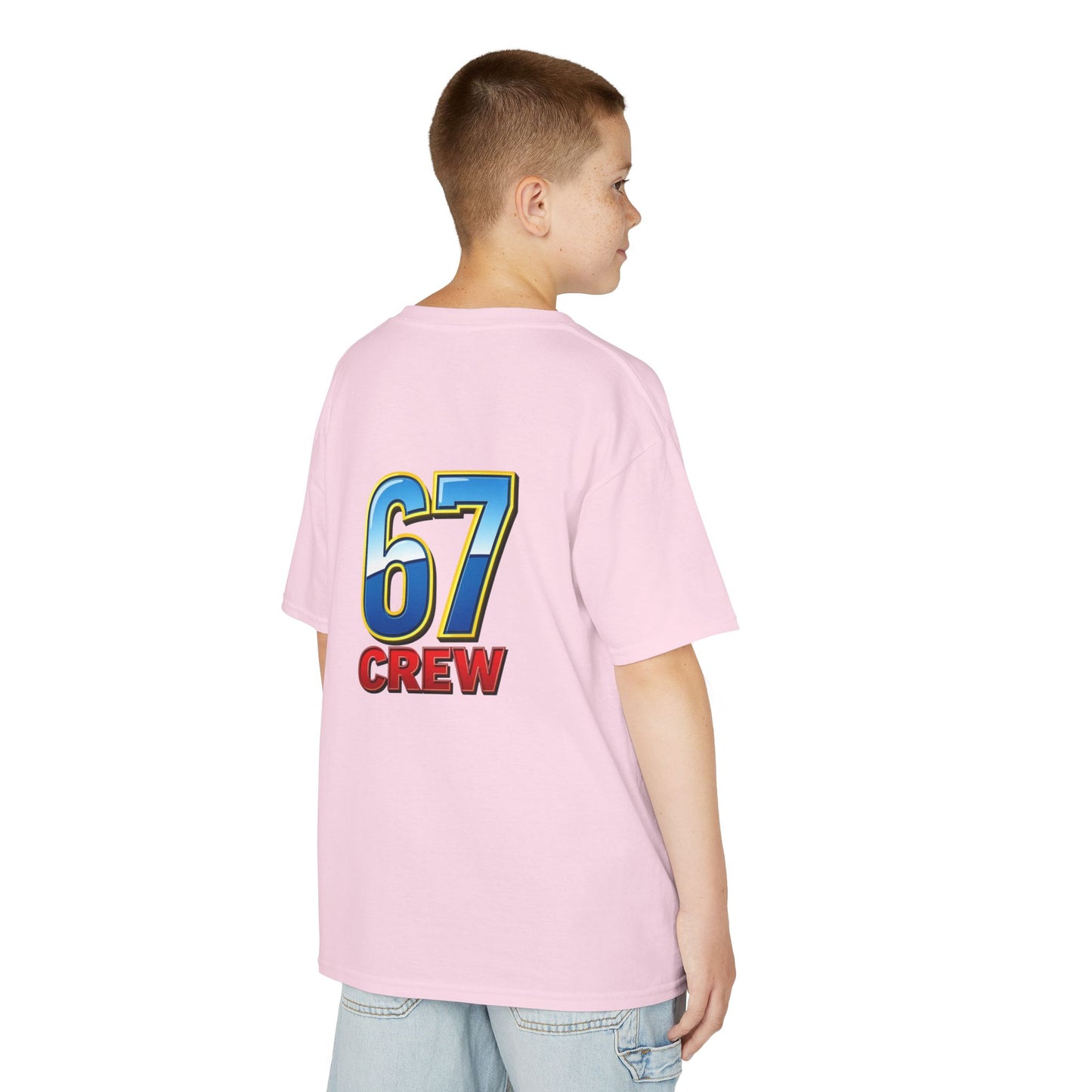 Gen Z: Kids Heavy Cotton Tee - Fun Crew 67 Design with hands