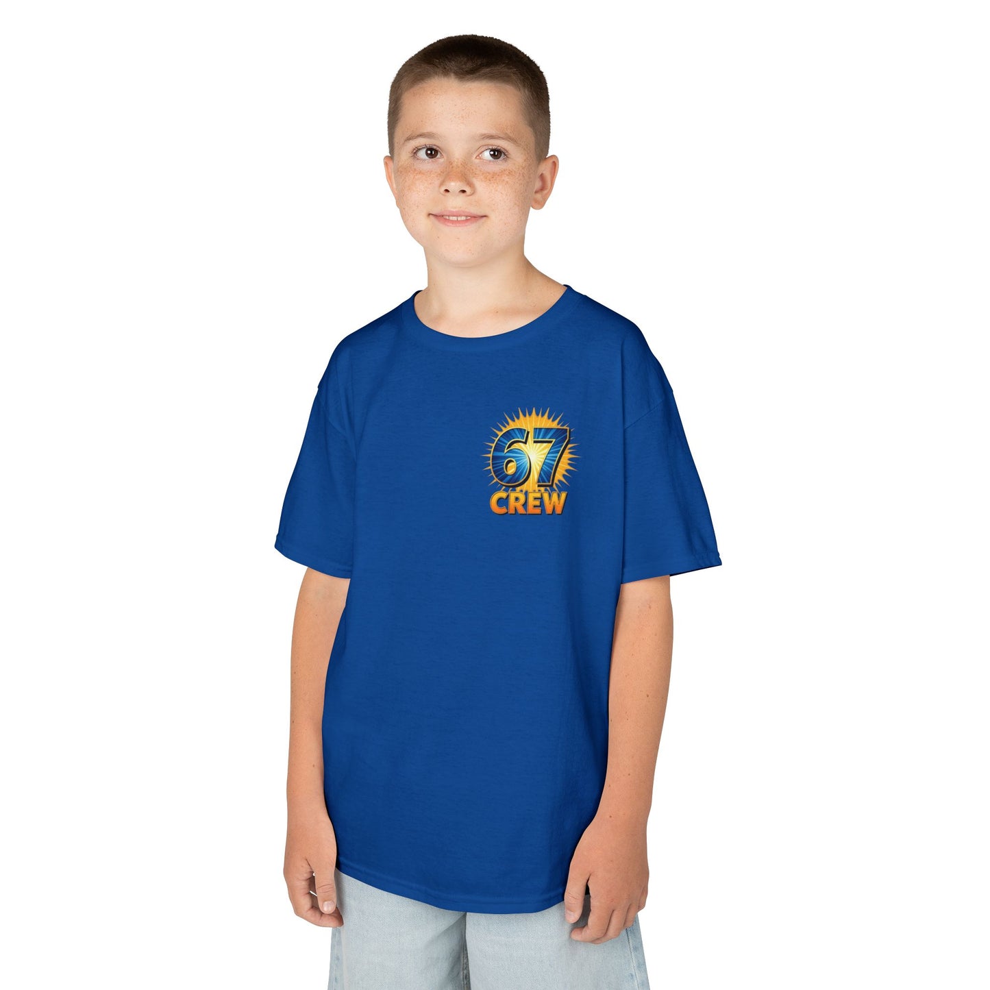 Gen Z: Kids Heavy Cotton Tee - Fun Crew 67 Design