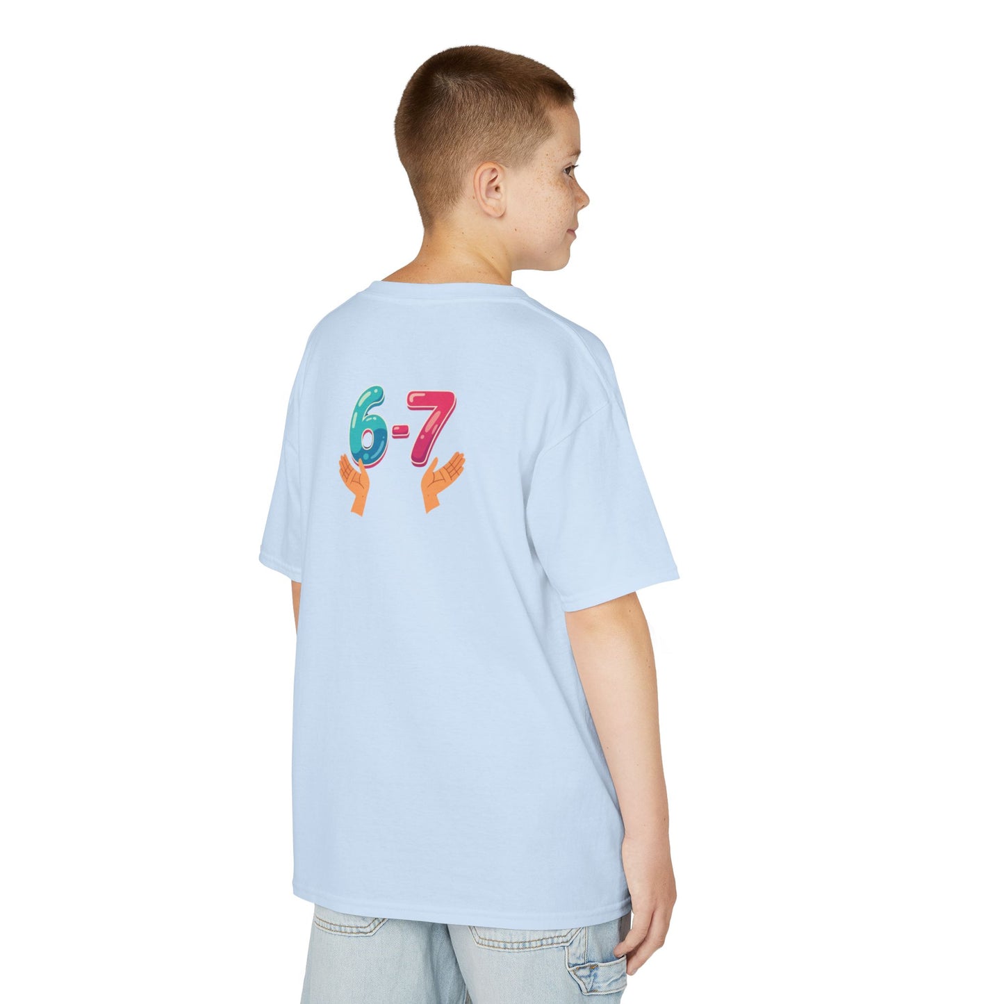 Gen Z: Kids Heavy Cotton Tee - Fun Crew 67 Design