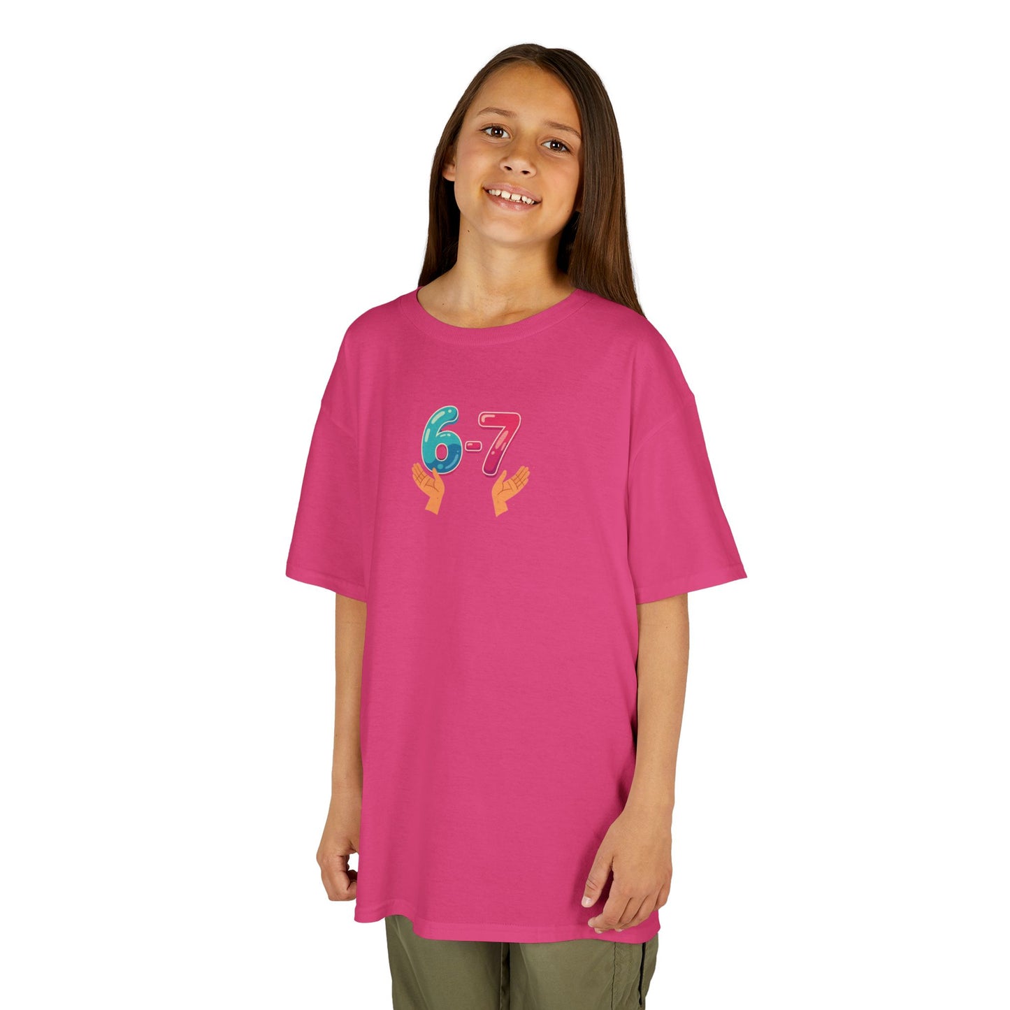 Gen Z: Kids Heavy Cotton Tee - Fun Crew 67 Design