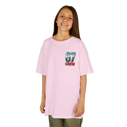 Gen Z: Kids Heavy Cotton Tee - Fun Crew 67 Design with hands