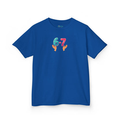 Gen Z: Kids Heavy Cotton Tee - Fun Crew 67 Design