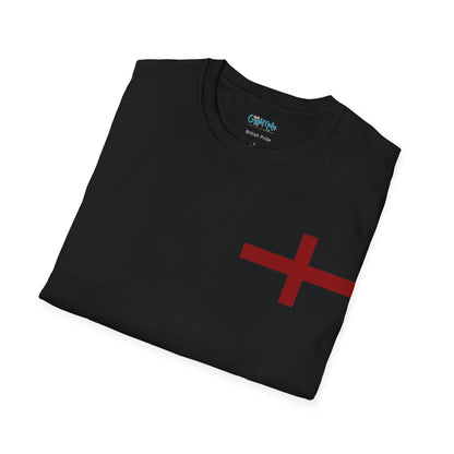British Pride: Unisex T-Shirt with Bold Red Cross Design