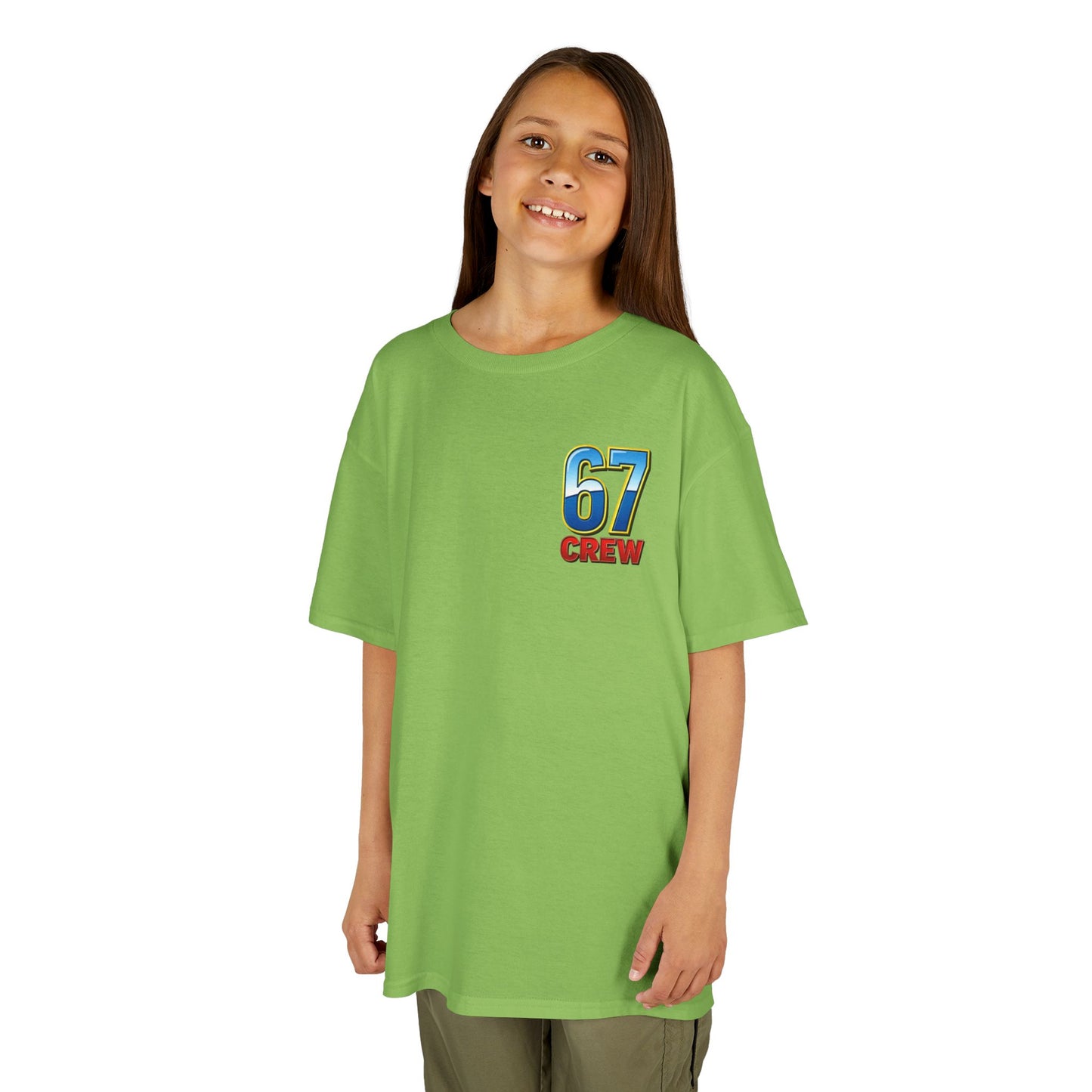 Gen Z: Kids Heavy Cotton Tee - Fun Crew 67 Design with hands