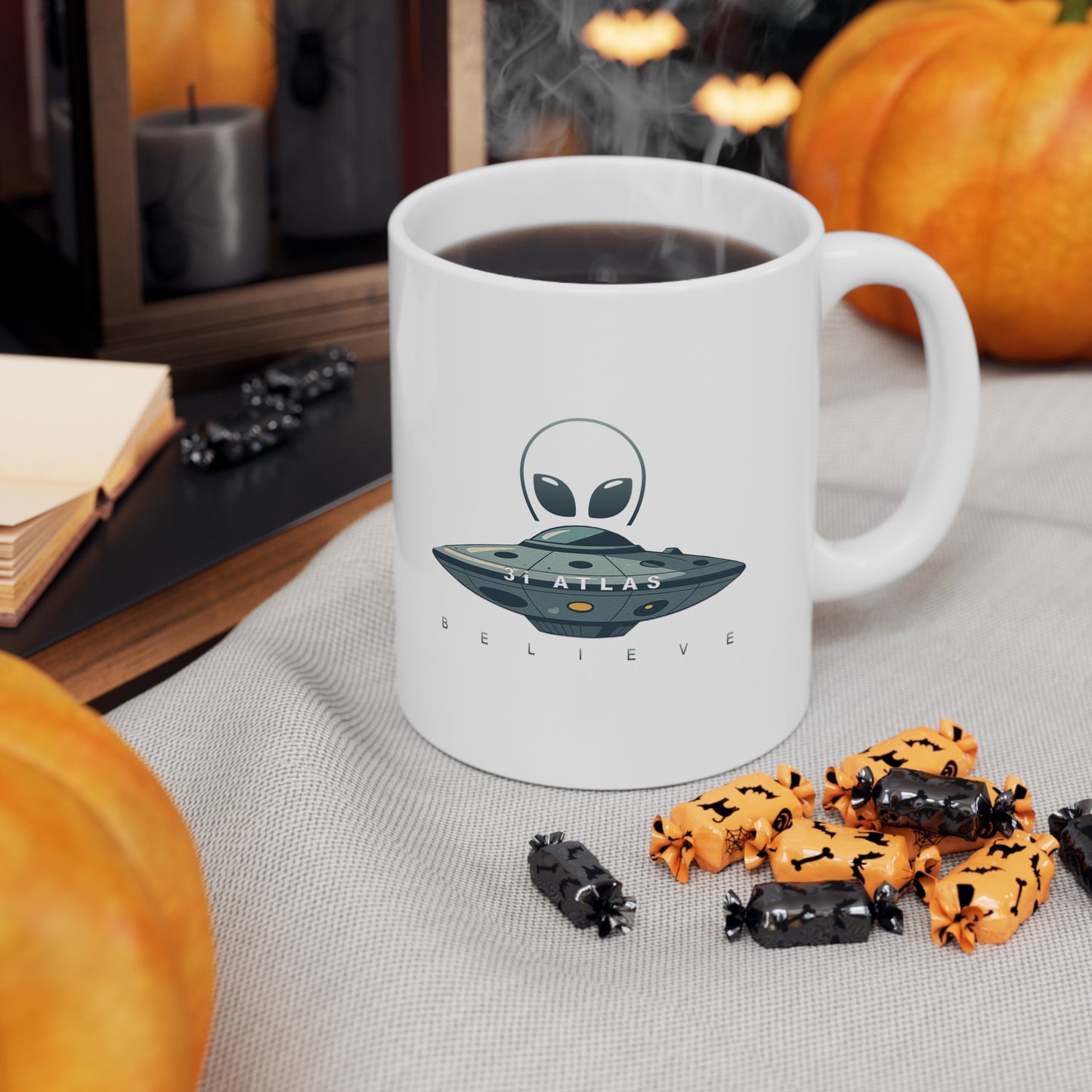 Alienware: White Coffee Mug, Believe 3i ATLAS edition