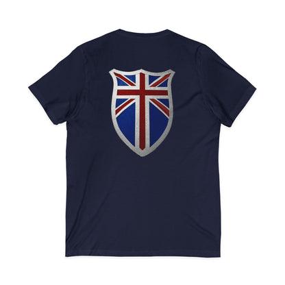 British Pride: Patriotic V-Neck T-Shirt, Union Jack Tee
