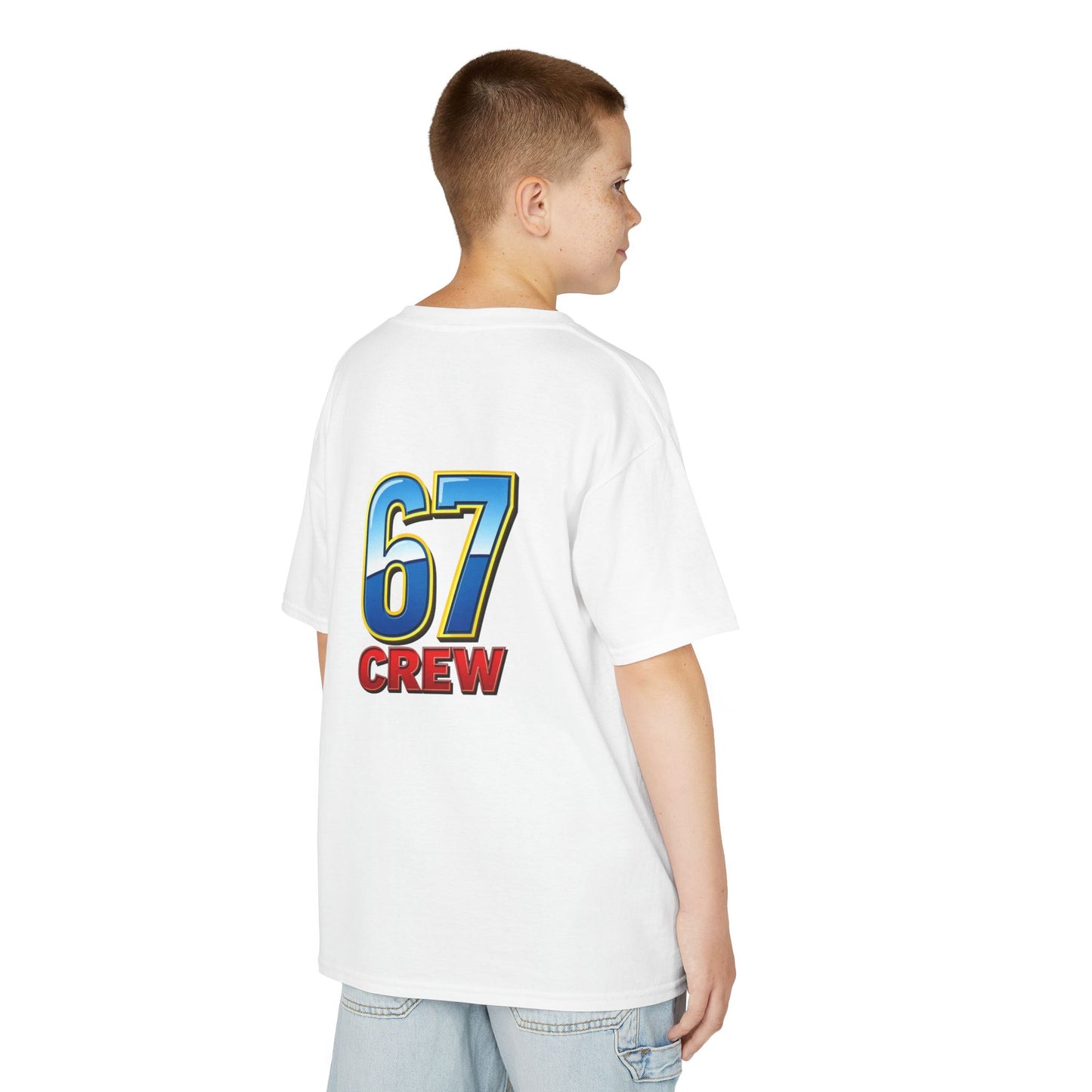 Gen Z: Kids Heavy Cotton Tee - Fun Crew 67 Design with hands