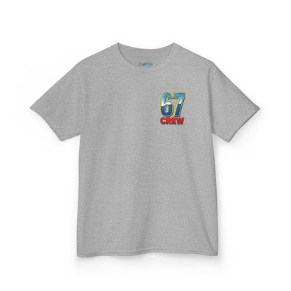Gen Z: Kids Heavy Cotton Tee - Fun Crew 67 Design with hands