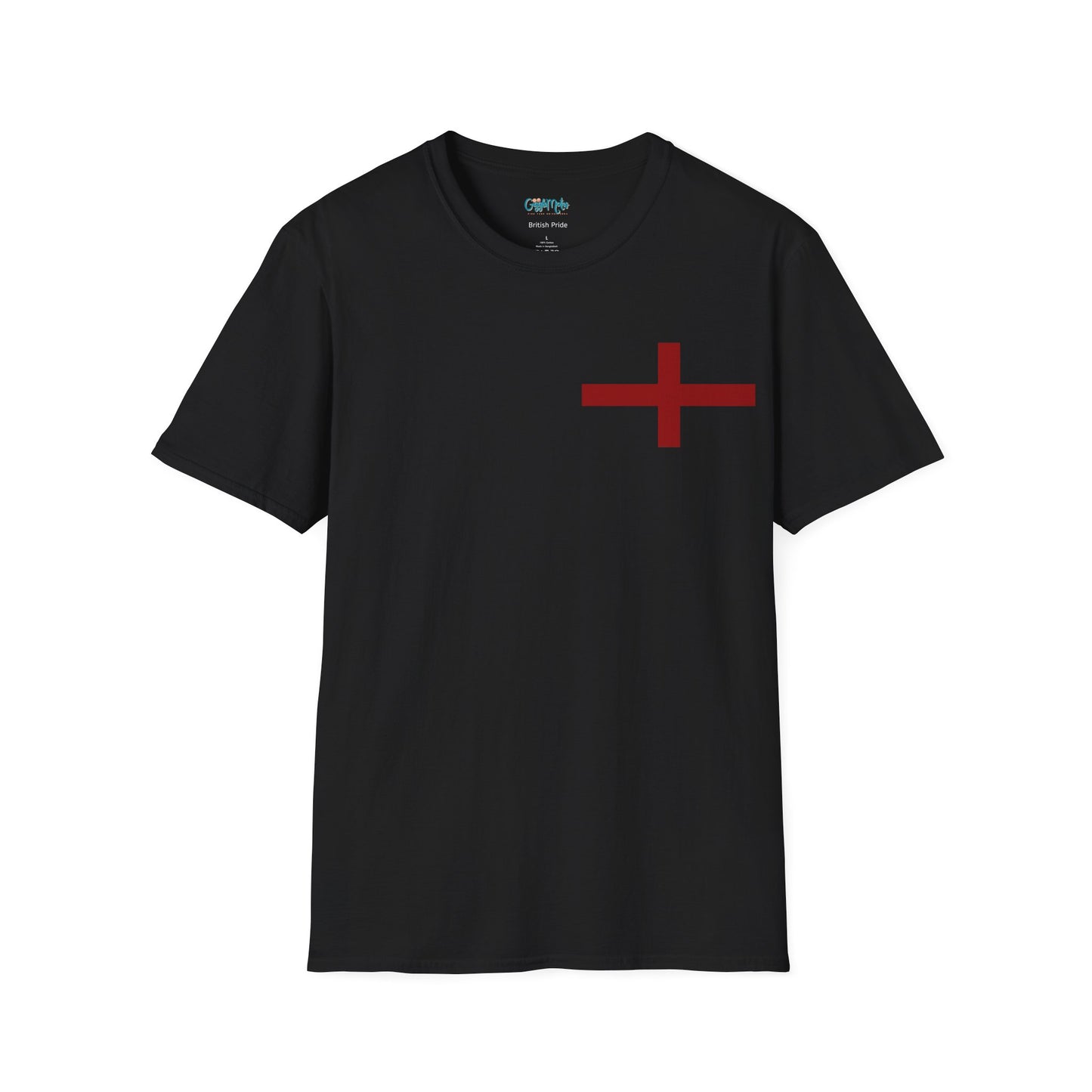 British Pride: Unisex T-Shirt with Bold Red Cross Design