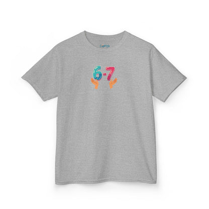 Gen Z: Kids Heavy Cotton Tee - Fun Crew 67 Design