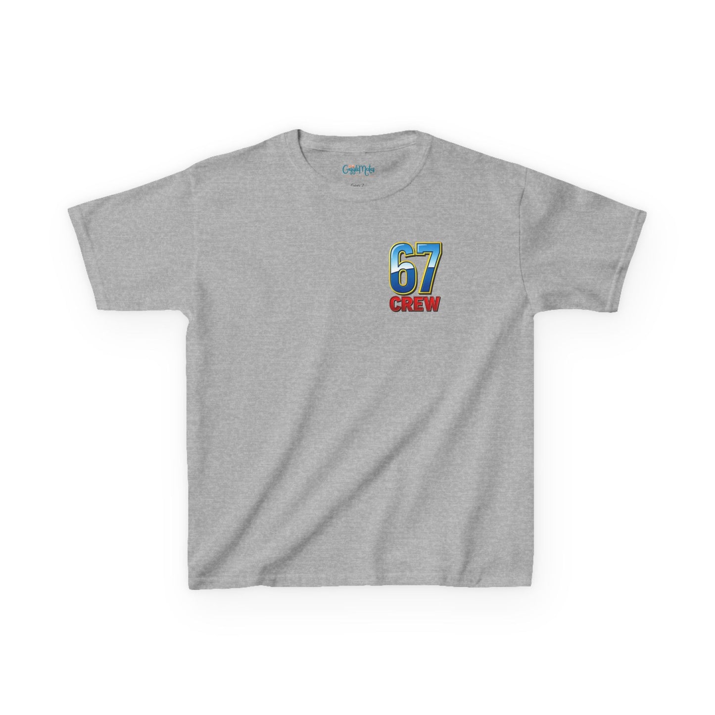 Gen Z: Kids Heavy Cotton Tee - Fun Crew 67 Design with hands