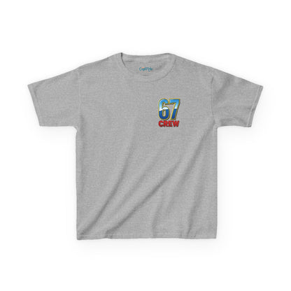 Gen Z: Kids Heavy Cotton Tee - Fun Crew 67 Design with hands