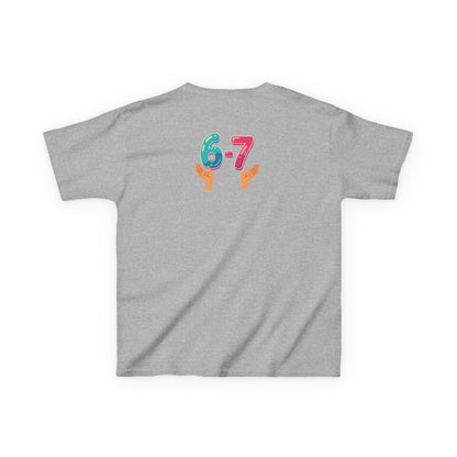 Gen Z: Kids Heavy Cotton Tee - Fun Crew 67 Design