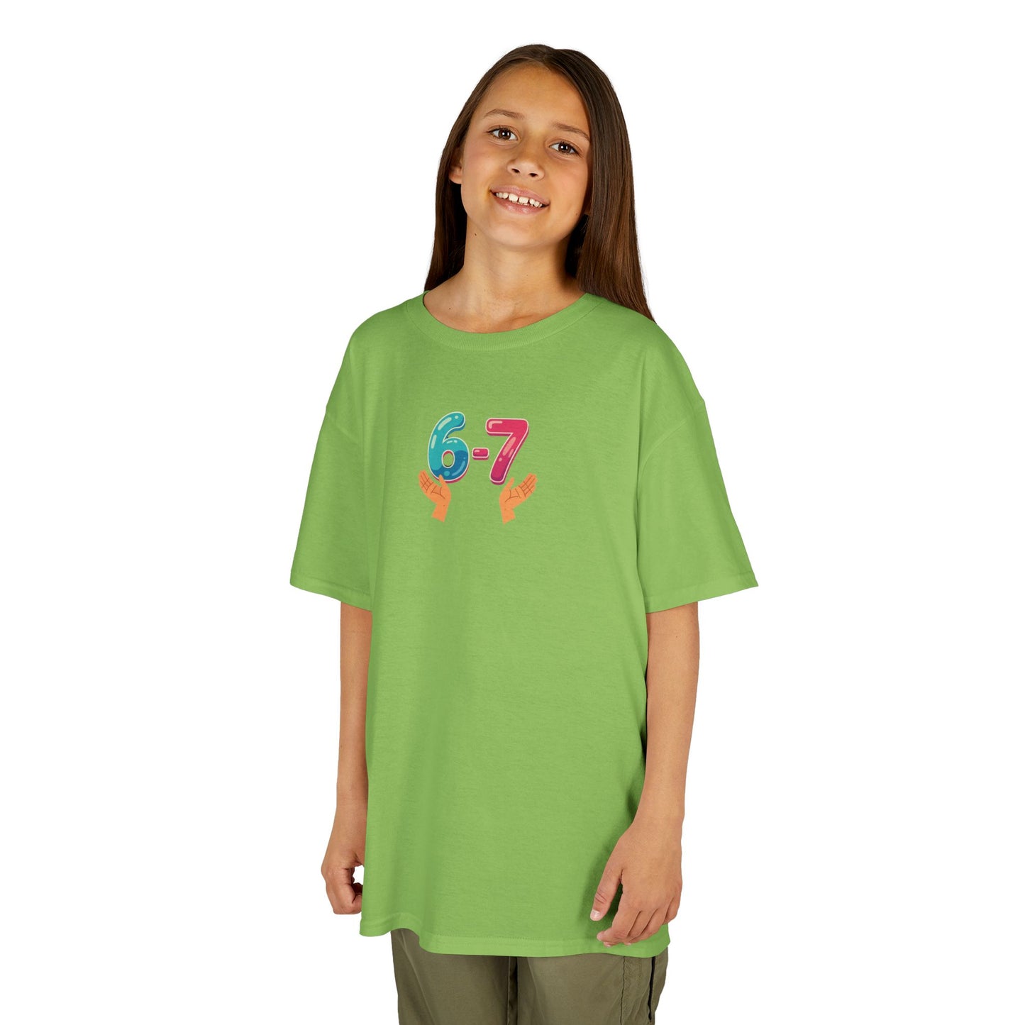 Gen Z: Kids Heavy Cotton Tee - Fun Crew 67 Design