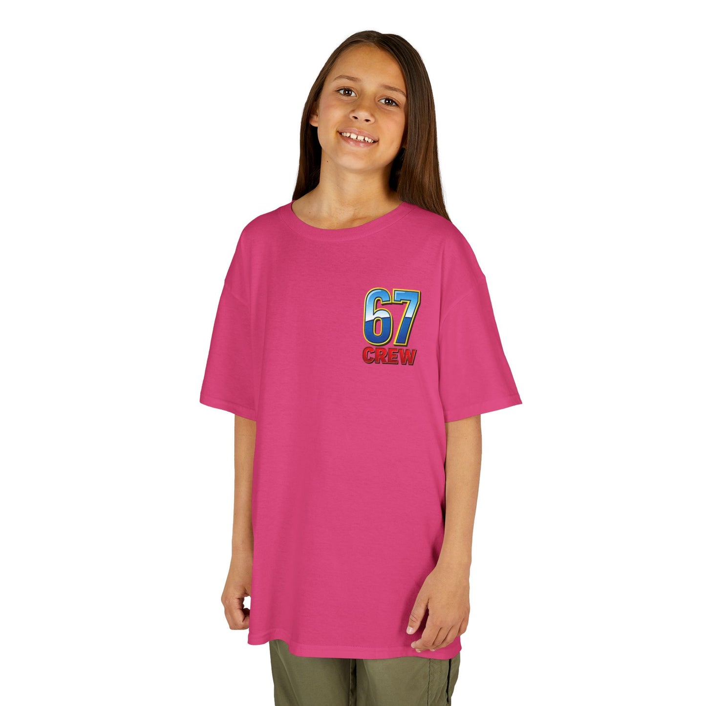 Gen Z: Kids Heavy Cotton Tee - Fun Crew 67 Design with hands