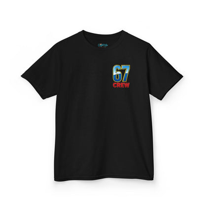 Gen Z: Kids Heavy Cotton Tee - Fun Crew 67 Design with hands