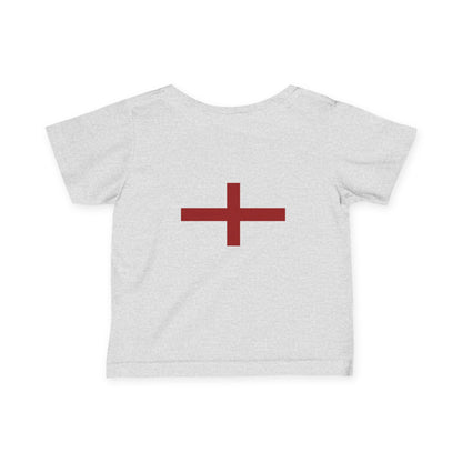 British Pride: Cute Infant Jersey Tee with Red Cross
