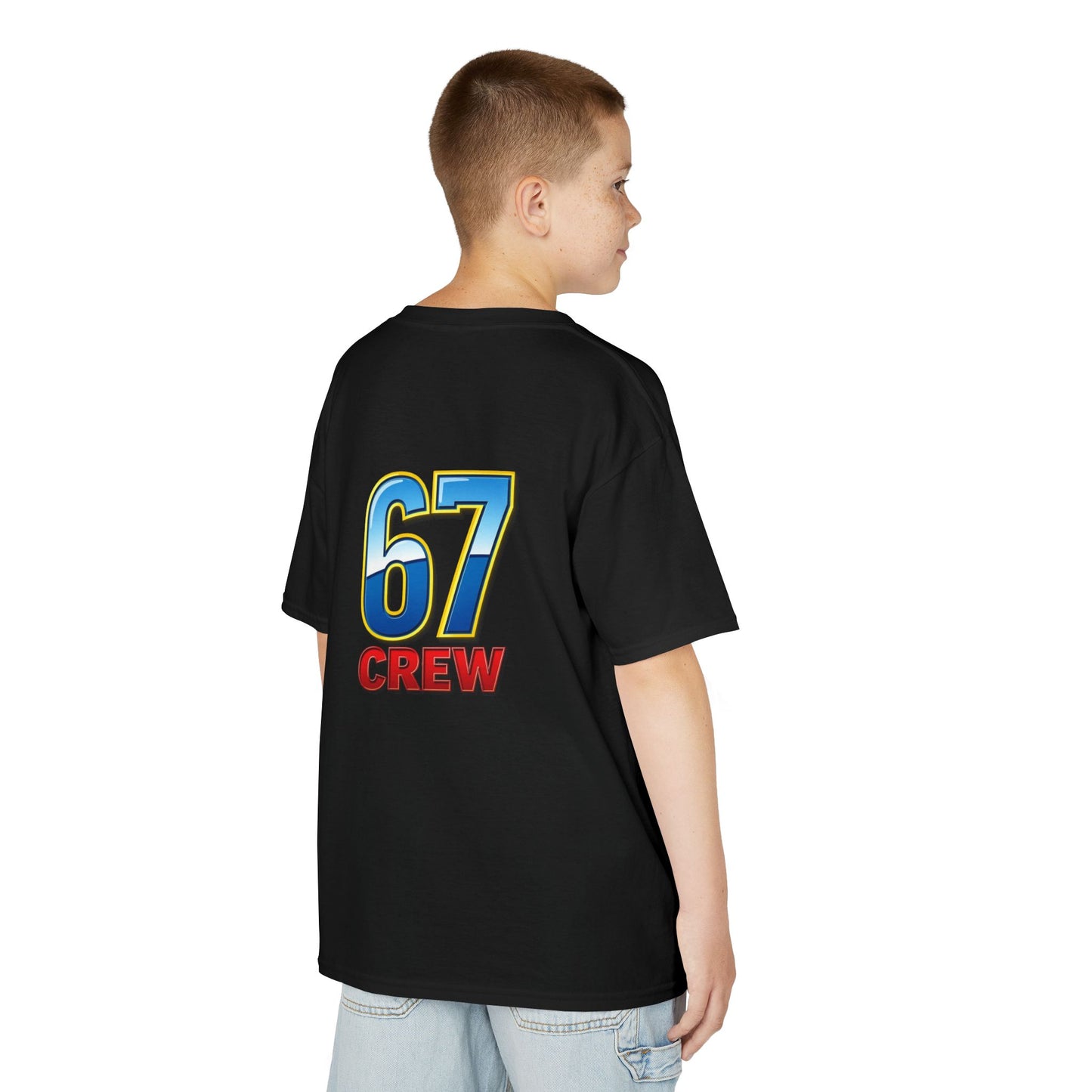 Gen Z: Kids Heavy Cotton Tee - Fun Crew 67 Design with hands