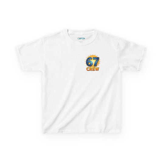 Gen Z: Kids Heavy Cotton Tee - Fun Crew 67 Design