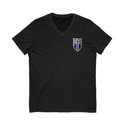British Pride: Patriotic V-Neck T-Shirt, Union Jack Tee