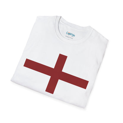 British Pride: Unisex T-Shirt with Red Cross Design