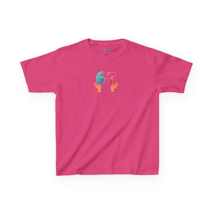 Gen Z: Kids Heavy Cotton Tee - Fun Crew 67 Design