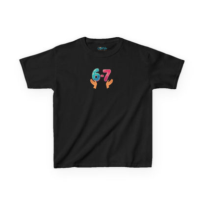 Gen Z: Kids Heavy Cotton Tee - Fun Crew 67 Design