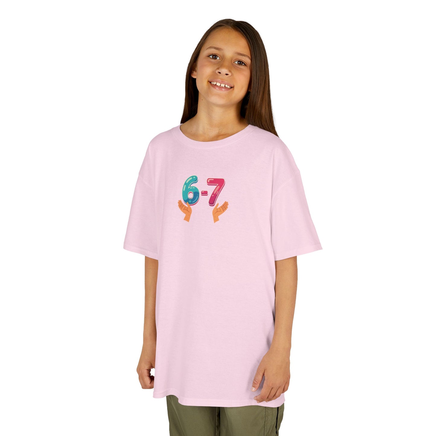 Gen Z: Kids Heavy Cotton Tee - Fun Crew 67 Design