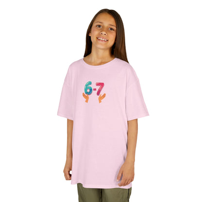 Gen Z: Kids Heavy Cotton Tee - Fun Crew 67 Design