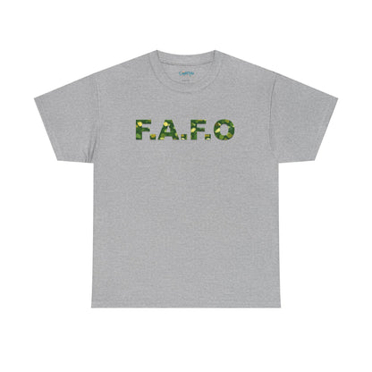 Camo F.A.F.O. Unisex Heavy Cotton Tee