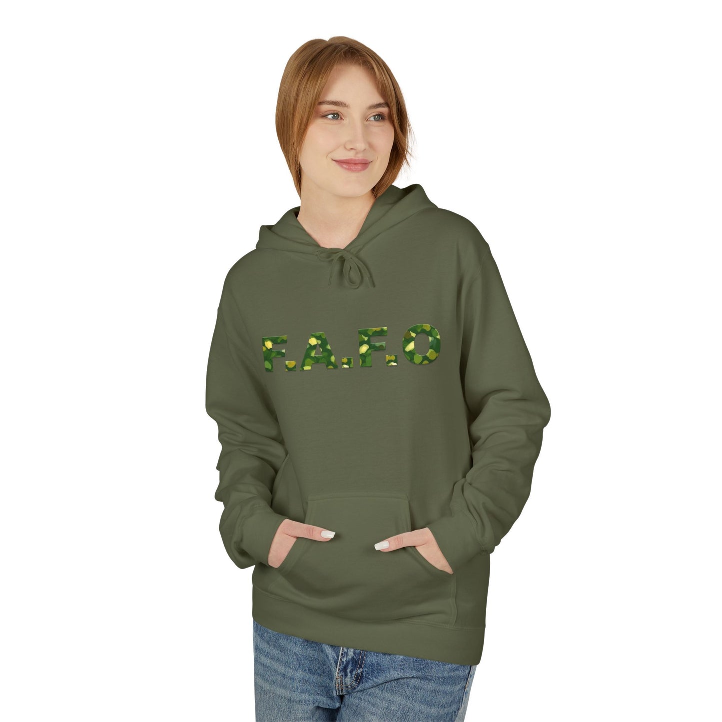 Camo F.A.F.O. Unisex Fleece Hoodie