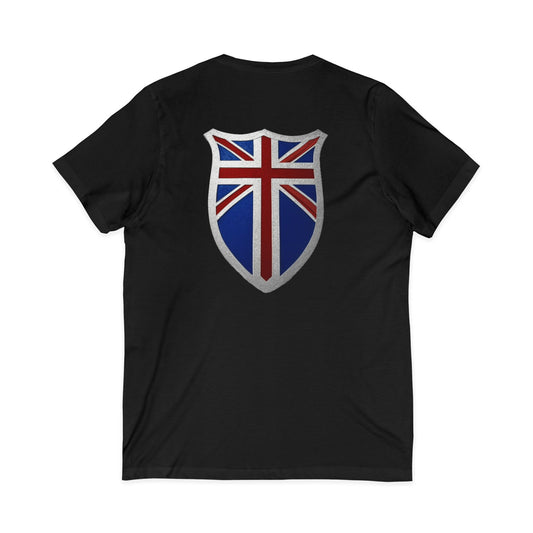 British Pride: Patriotic V-Neck T-Shirt, Union Jack Tee
